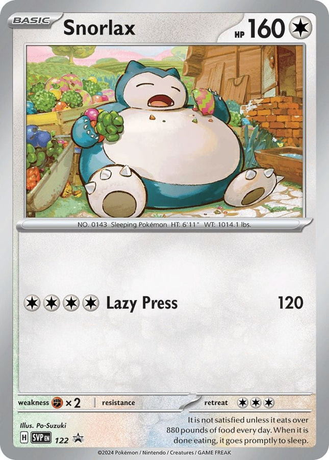 Snorlax - SVP122 - SV Black Star Promo English