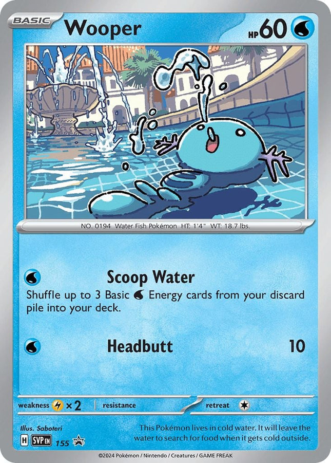 Wooper - SVP155 - SV Black Star Promo English